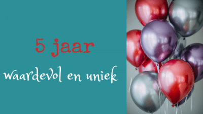 dankbaar waardevol en uniek 5 jaar